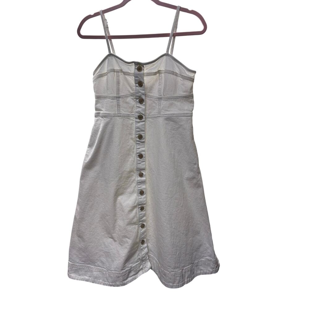 Universal Thread 
White Jean Dress, Size Medium